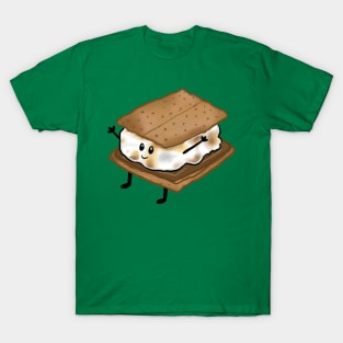 Smores Cartoon Character T-Shirt